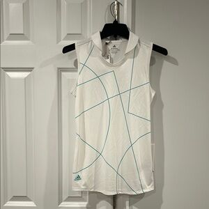 NWT Adidas Youth Girls Golf Sleeveless Polo